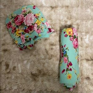 Newborn swaddle blanket/hat